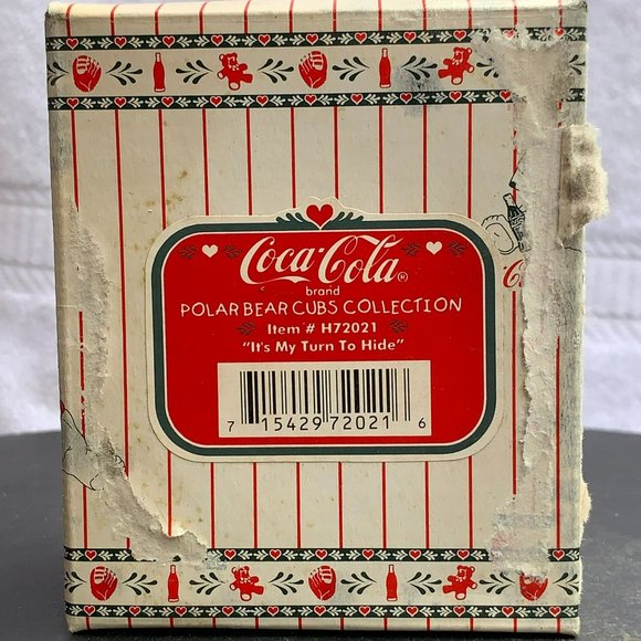 It's My Turn To Hide - Coca-Cola Polar Bears Cubs Collection Figurine from 1995 - Picture 6 of 6